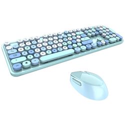 Set tastatura + mouse fara fir Mofii Sweet (Blue)