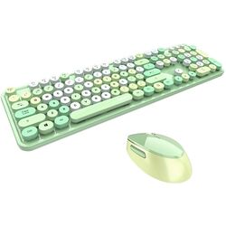 Set tastatura + mouse fara fir Mofii Sweet (Green)