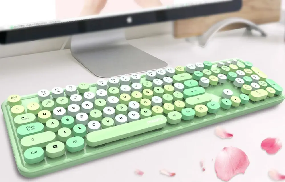 Набор клавиатура + мышь Mofii Sweet (Green) - 4