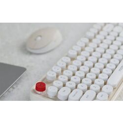 Set tastatura + mouse fara fir Mofii Sweet (White/Beige) Thumb