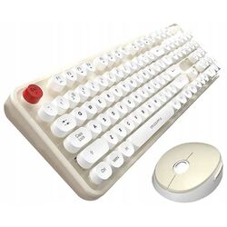 Set tastatura + mouse fara fir Mofii Sweet (White/Beige)