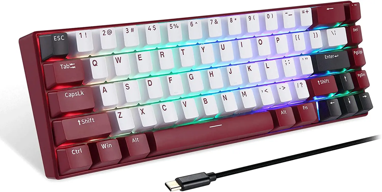 Беспроводная клавиатура Motospeed BK67 (Red) - 2