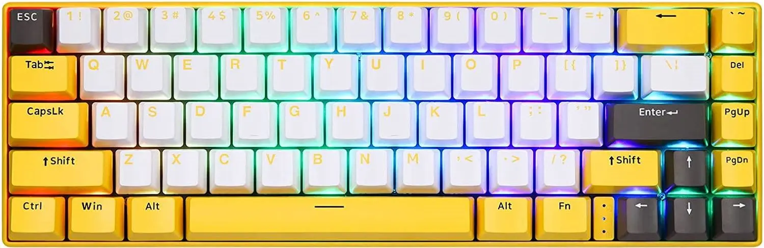 Tastatura fara fir Motospeed BK67 (Yellow)