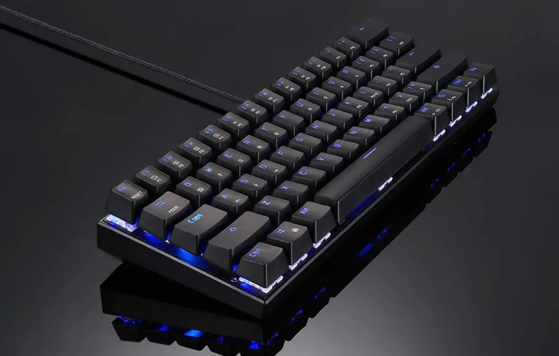 Tastatura fara fir Motospeed CK62 Blue Switch (Black) - 4