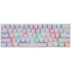 Tastatura fara fir Motospeed CK62 Blue Switch (White)