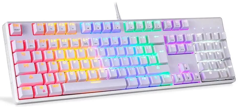 Tastatura Motospeed CK107 (White) - 3