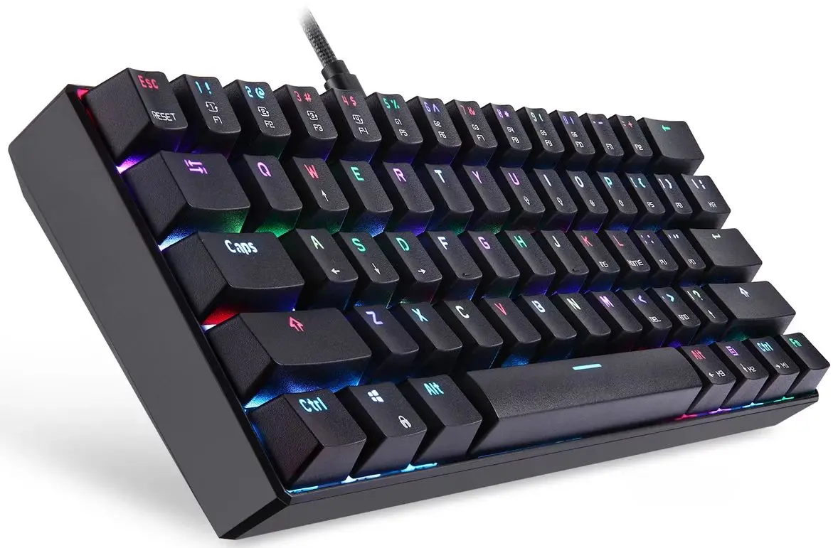 Tastatura Motospeed CK61 Blue Switch (Black) - 3