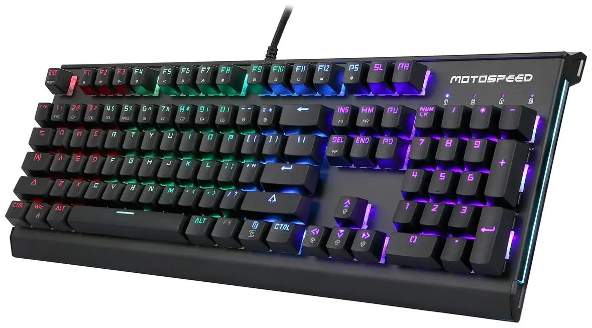 Tastatura Motospeed CK76 Blue Switch (Black)