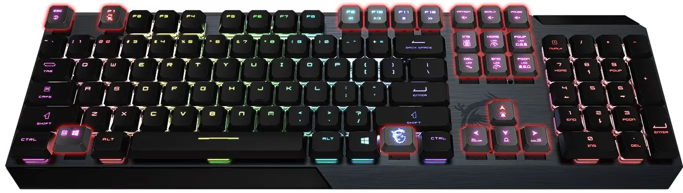Клавиатура MSI Vigor GK50 Low Profile (Black/Gray) - 3