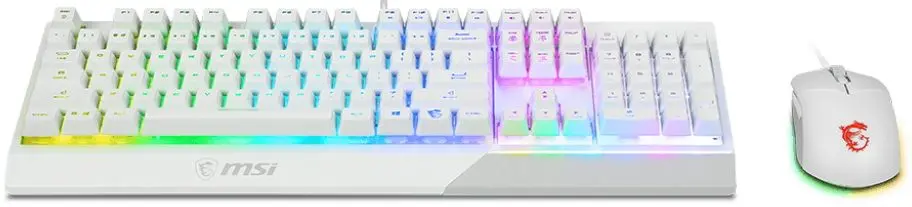Комплект клавиатура + мышь MSI Vigor GK30 Combo (White) - 2