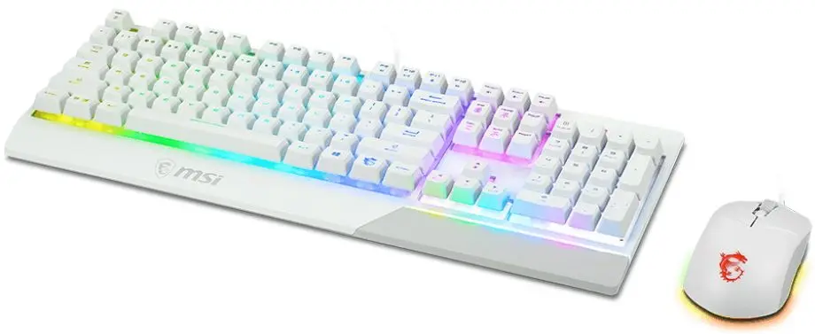 Комплект клавиатура + мышь MSI Vigor GK30 Combo (White) - 3