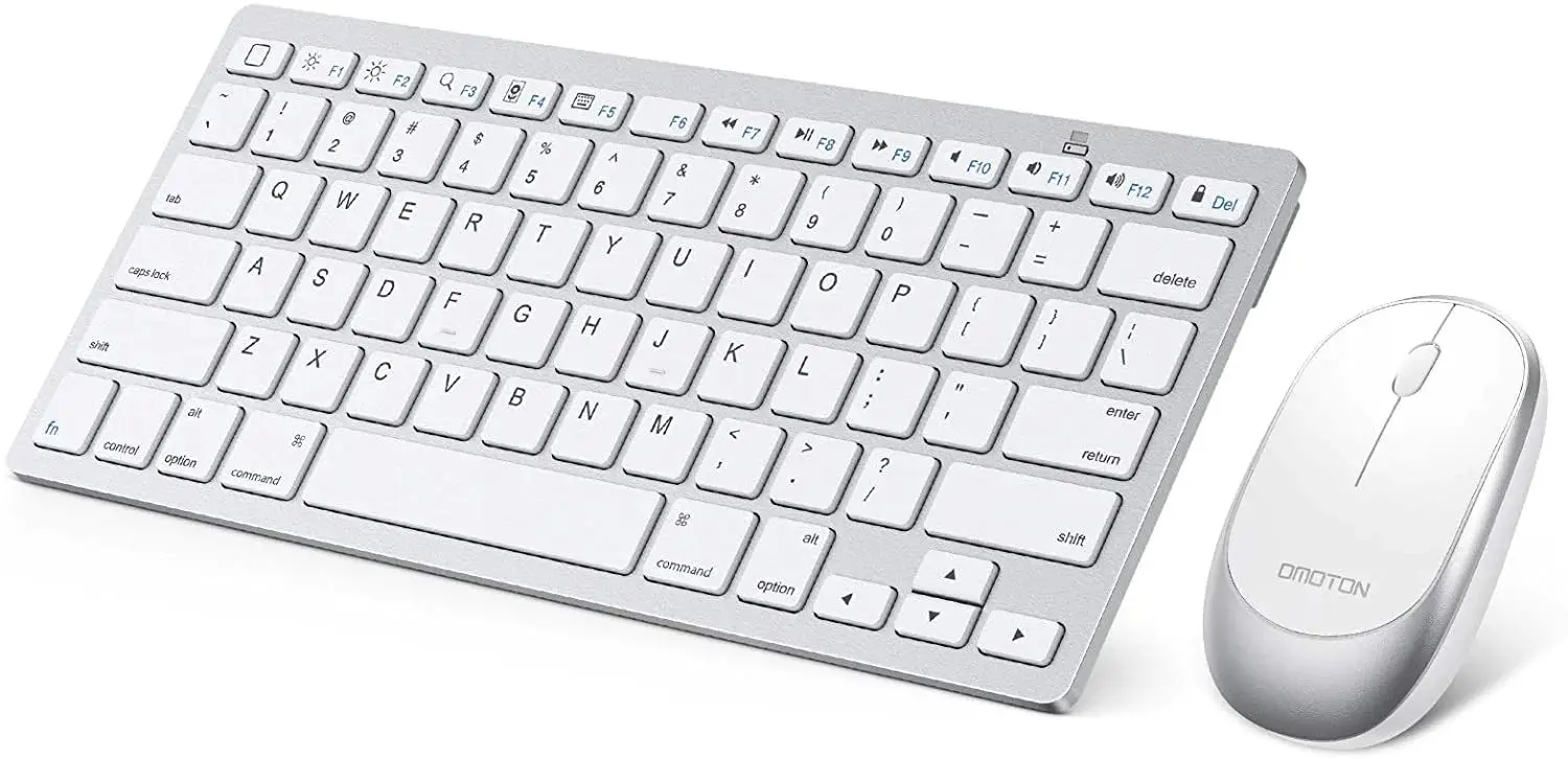 Set tastatura + mouse fara fir Omoton KB066 + BM002 (Silver) - 2