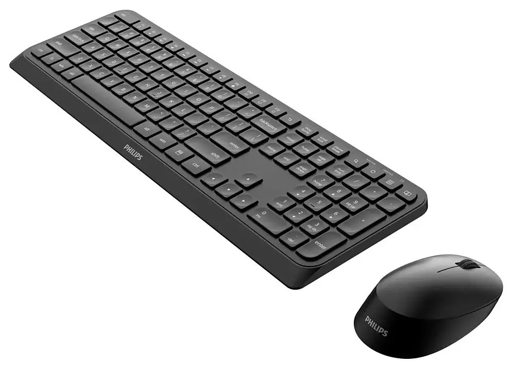 Set tastatura + mouse fara fir Philips SPT6307B/00 (Black) - 2