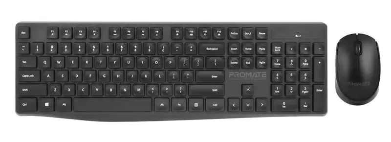Set tastatura + mouse fara fir Promate PROCOMBO5BLKE (Black)