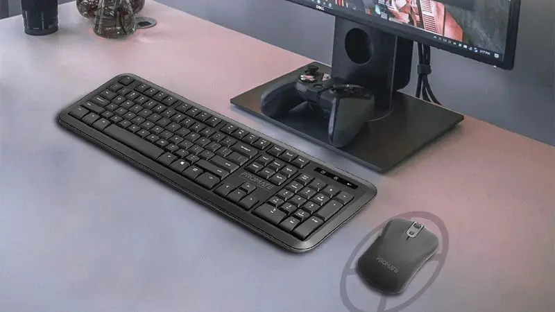 Set tastatura + mouse fara fir Promate PROCOMBO6BLKE (Black) - 3