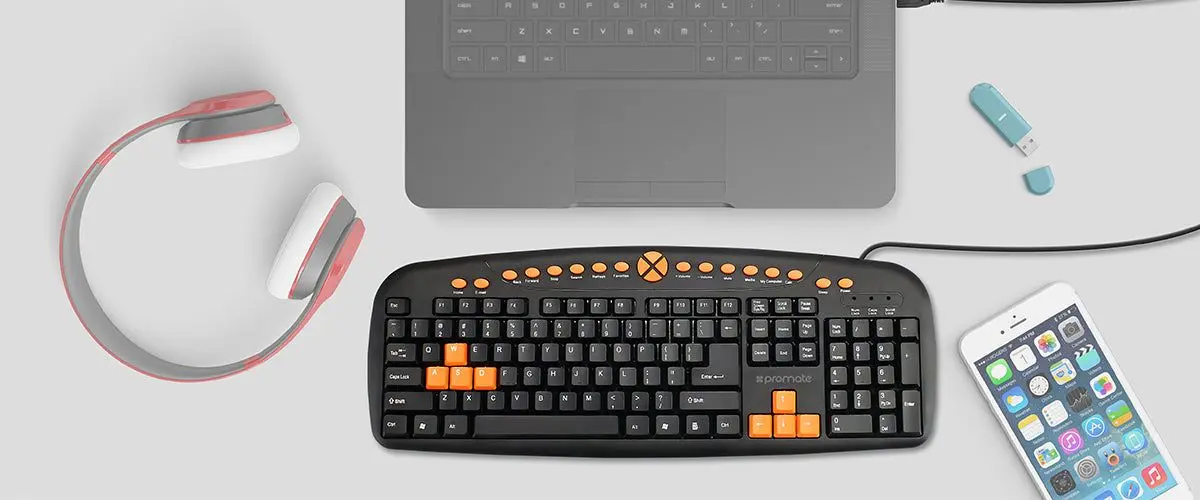 Tastatura Promate EasyKey-2 (Black)