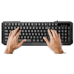 Комплект клавиатура + мышь Promate EasyKey-3 (Black) Thumb