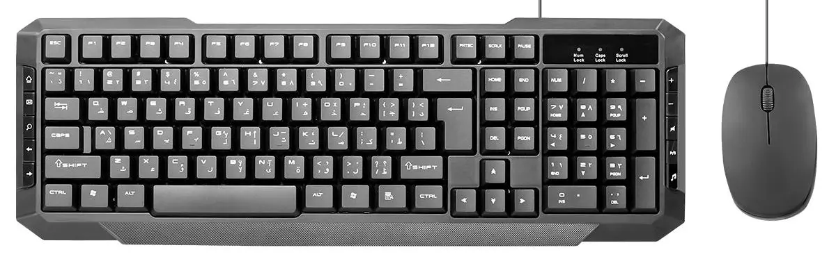 Комплект клавиатура + мышь Promate EasyKey-3 (Black)
