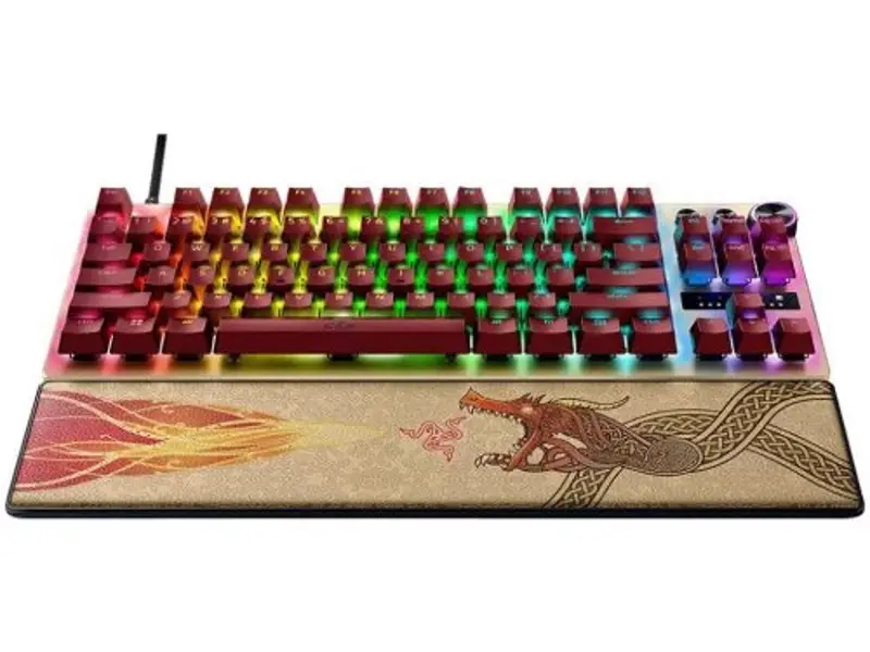 Tastatura Razer Huntsman V3 Pro Tenkeyless Counter-Strike 2 Edition (Beige/Burgundy) - 2