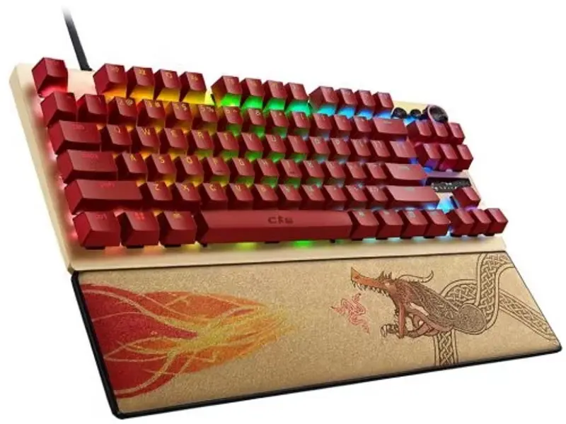 Tastatura Razer Huntsman V3 Pro Tenkeyless Counter-Strike 2 Edition (Beige/Burgundy) - 3