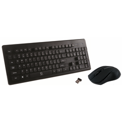 Set tastatura + mouse fara fir Rebeltec Millenium (Black) Thumb