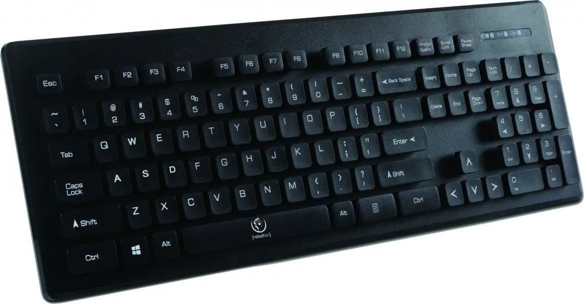 Set tastatura + mouse fara fir Rebeltec Millenium (Black)