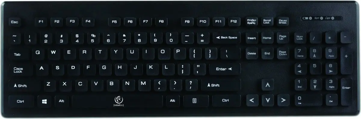 Set tastatura + mouse fara fir Rebeltec Millenium (Black)