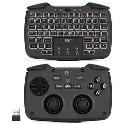 Tastatura fara fir Rii RK707 (Black) Thumb