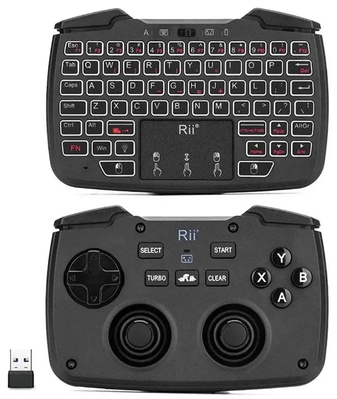 Tastatura fara fir Rii RK707 (Black) - 2