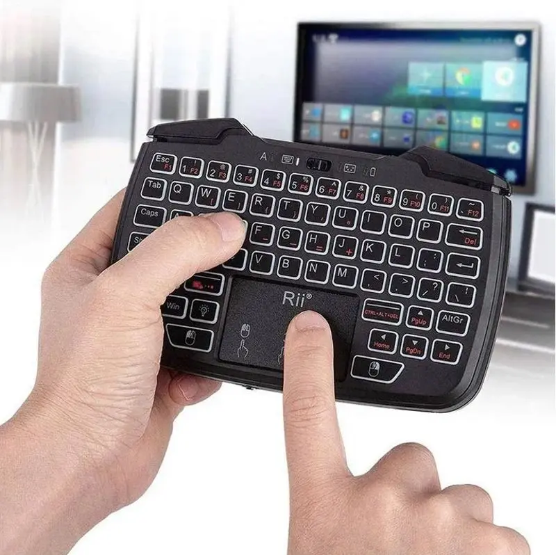 Tastatura fara fir Rii RK707 (Black) - 3