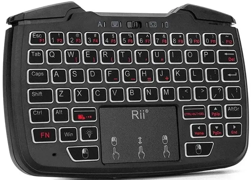 Tastatura fara fir Rii RK707 (Black)
