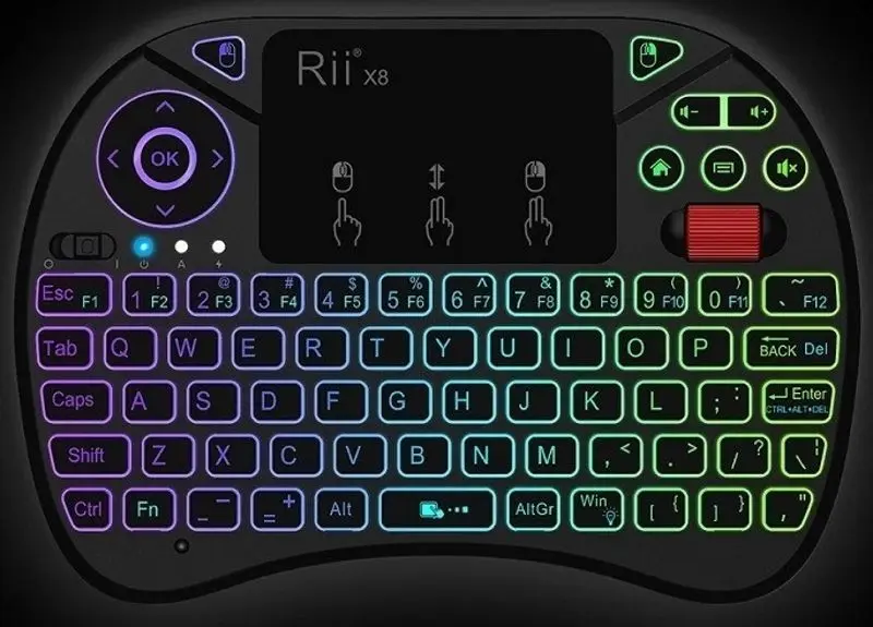 Tastatura fara fir Rii RTMWKX8 (Black) - 2