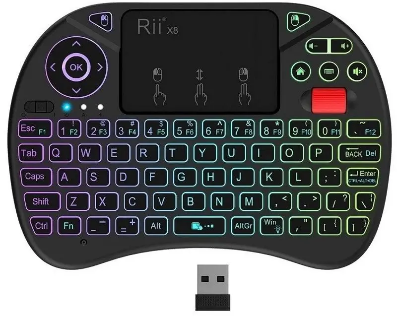 Tastatura fara fir Rii RTMWKX8 (Black)