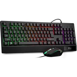 Set tastatura + mouse Rii RK400 (Black)