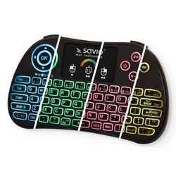 Tastatura fara fir Savio KW-03 RGB (Black) Thumb