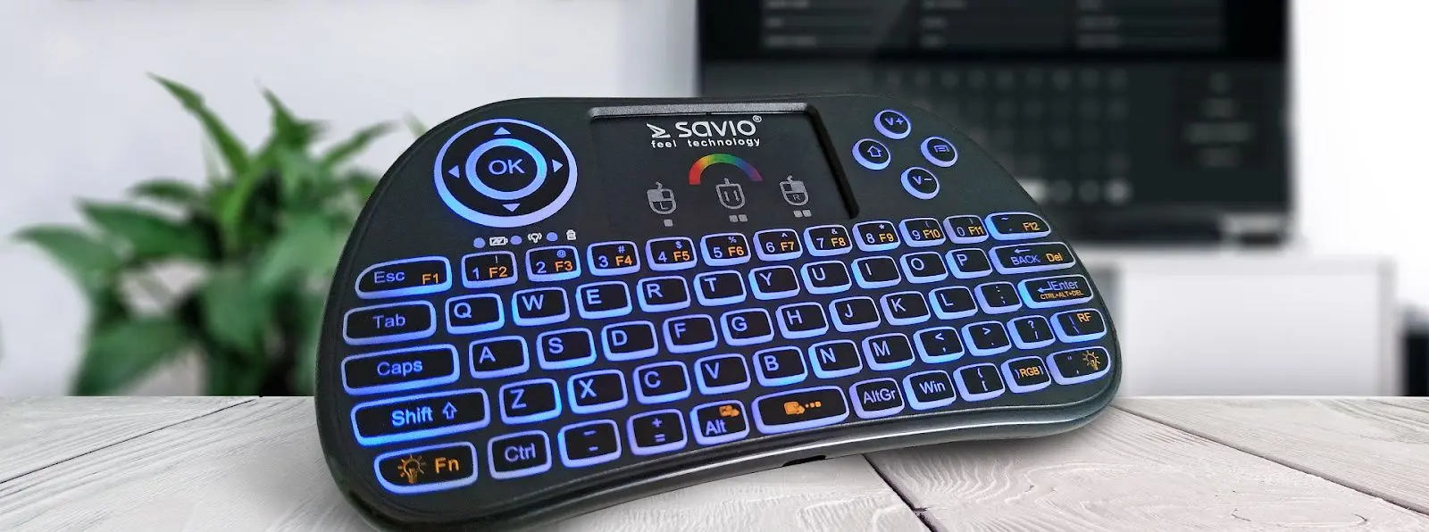Tastatura fara fir Savio KW-03 RGB (Black) - 3