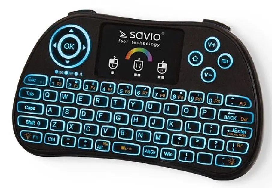Tastatura fara fir Savio KW-03 RGB (Black)