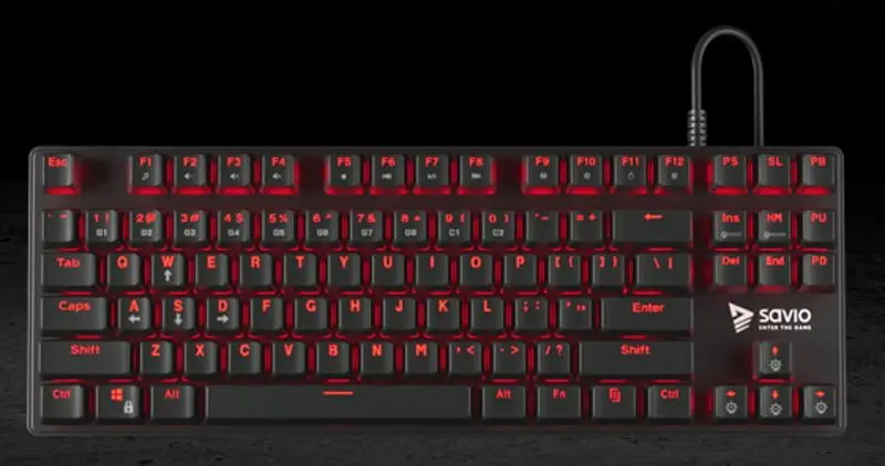 Клавиатура Savio Savgk-Tempest RX (Red/Black) - 2