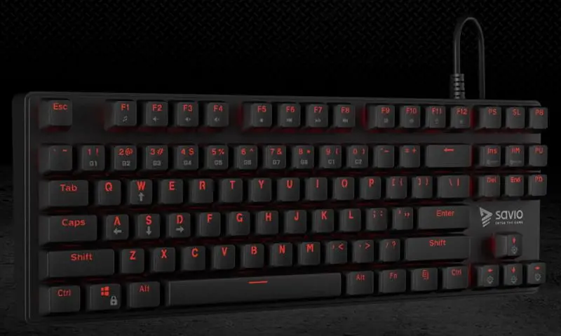 Клавиатура Savio Savgk-Tempest RX (Red/Black) - 3