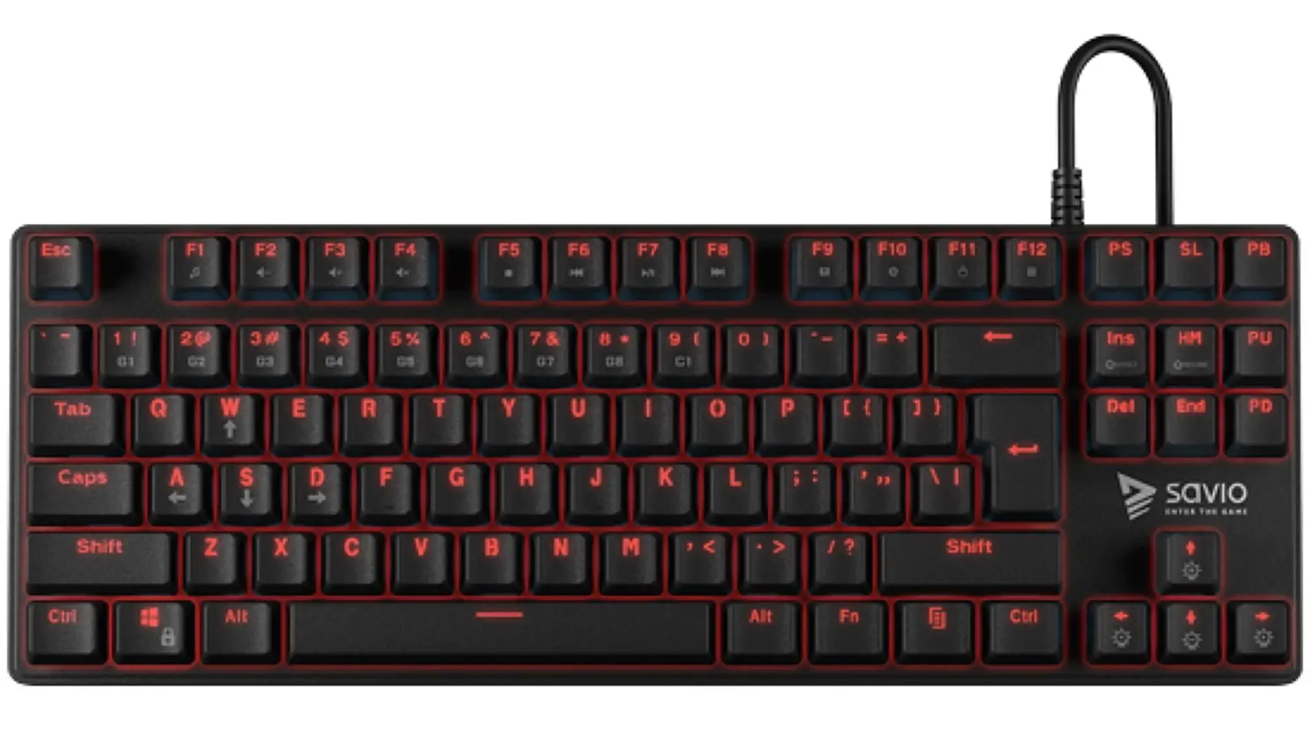 Клавиатура Savio Savgk-Tempest RX (Red/Black)