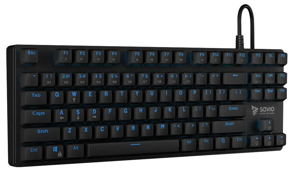 Клавиатура Savio Tempest RX Blue (Black) - 2