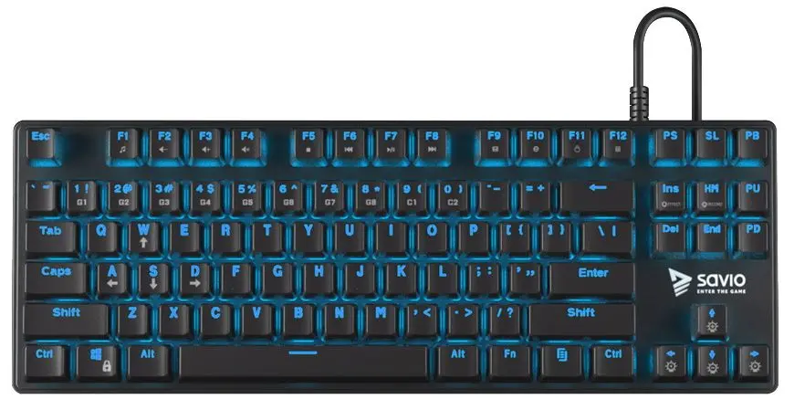 Клавиатура Savio Tempest RX Blue (Black)