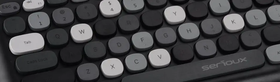 Set tastatura + mouse fara fir Serioux Colourful 9920BK (Black) - 3