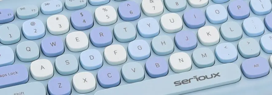 Set tastatura + mouse fara fir Serioux Colourful 9920BL (Blue)