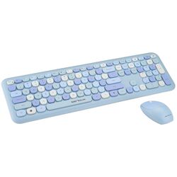 Set tastatura + mouse fara fir Serioux Colourful 9920BL (Blue)