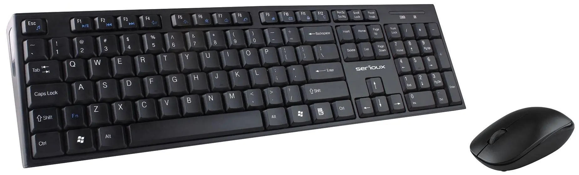 Set tastatura + mouse fara fir Serioux NK9800WR (Black)