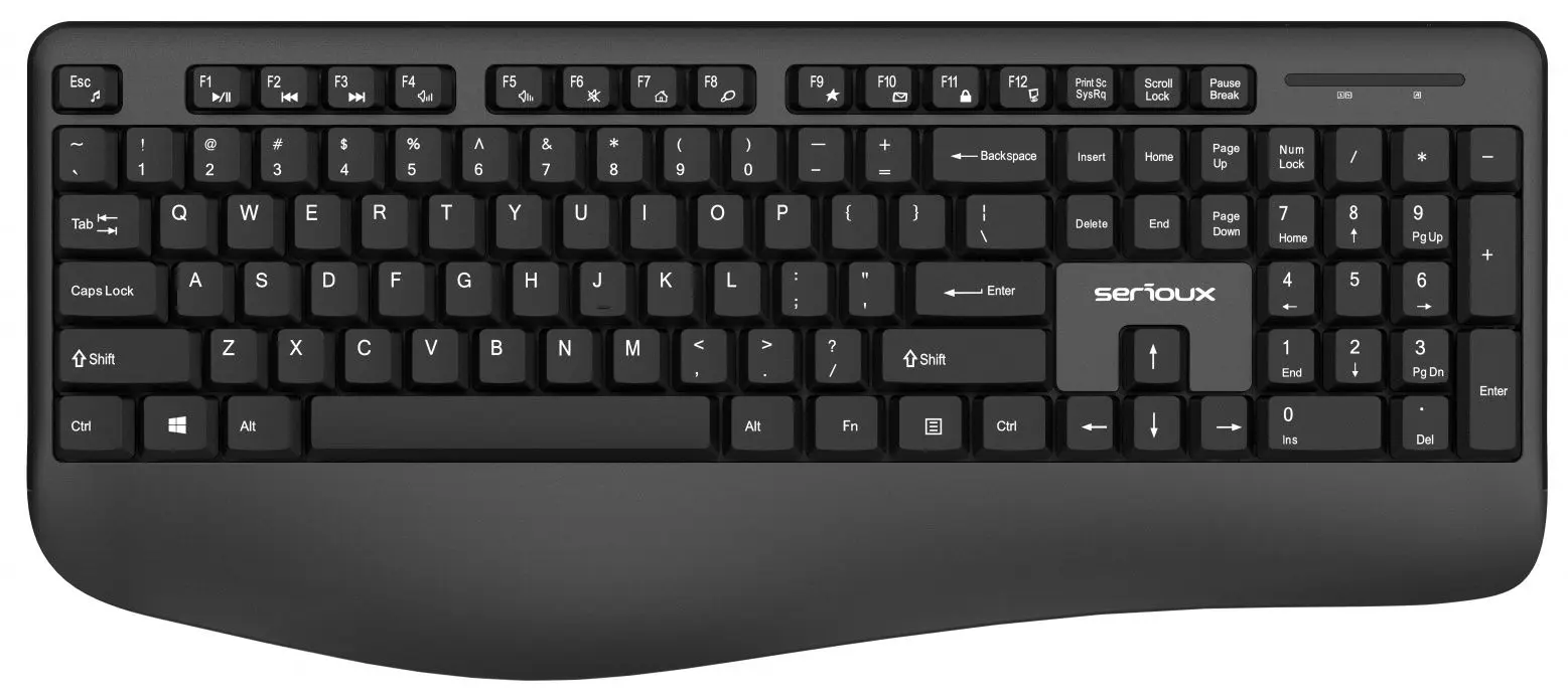 Set tastatura + mouse fara fir Serioux NK9810WR (Black)