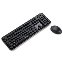 Set tastatura + mouse fara fir Serioux Retro 9900BK (Black) Thumb