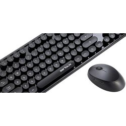 Set tastatura + mouse fara fir Serioux Retro 9900BK (Black) Thumb