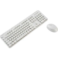 Set tastatura + mouse fara fir Serioux Retro 9910WH (White) Thumb